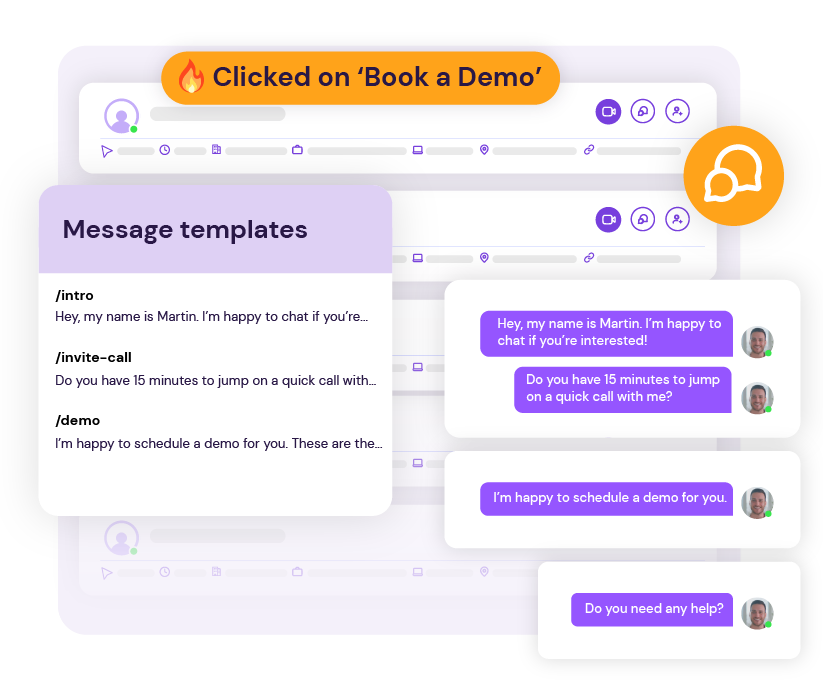 Live chat visual