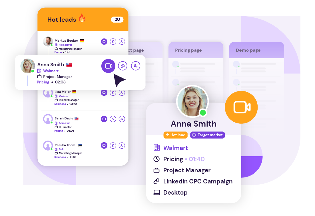 Identify and capture the most relevant visitors